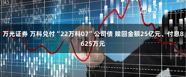 万光证券 万科兑付“22万科07”公司债 赎回金额25亿元、付息8625万元