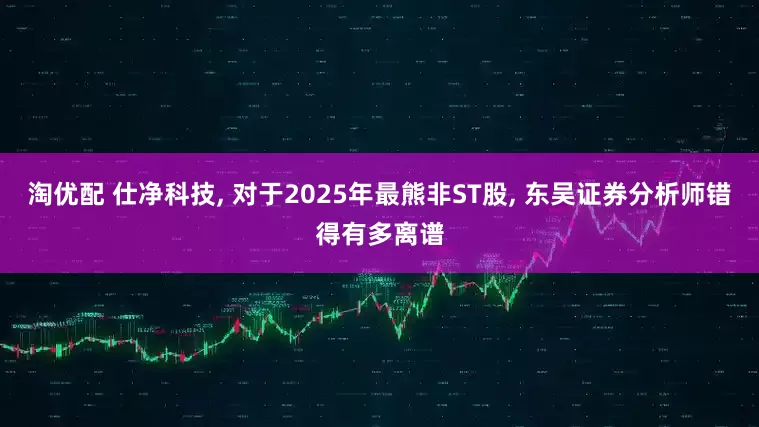 淘优配 仕净科技, 对于2025年最熊非ST股, 东吴证券分析师错得有多离谱